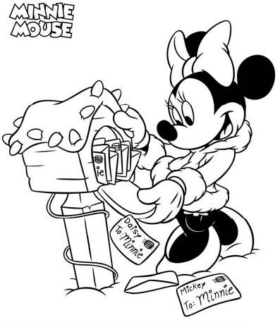 Dibujos De Mickey Mouse Para Colorear Navidad Niza Regalos De