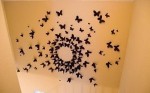 Mariposas de papel para decorar las paredes